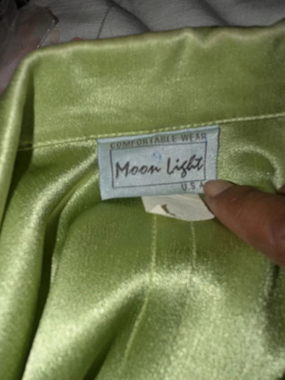 Lime Green Draped Three-Piece Ensemble